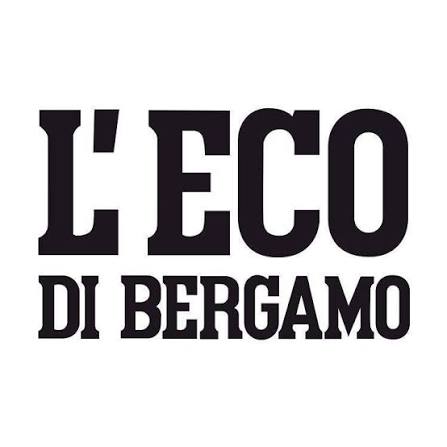 Logo del giornale L'Eco di Bergamo, testo in caratteri bold neri su sfondo bianco
